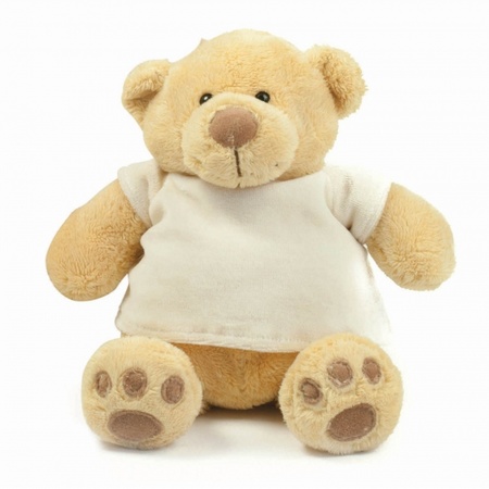 Pluche teddybear with t-shirt 38 cm