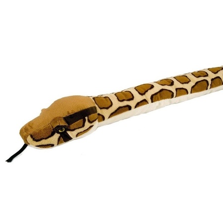 Pluche birmese python slang dierenknuffel 137 cm