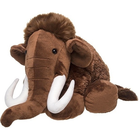 Plush brown mammoth cuddle toy baby 40 cm