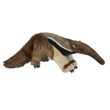 Plush brown anteater cuddle toy 60 cm