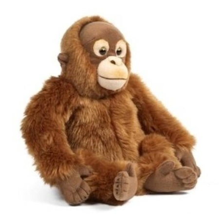 Plush brown Orang Oetan monkey cuddle toy 30 cm
