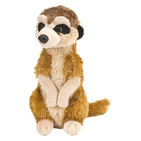 Plush brown meerkat cuddle toy 20 cm