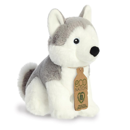 Plush soft toy animal husky dog 21 cm