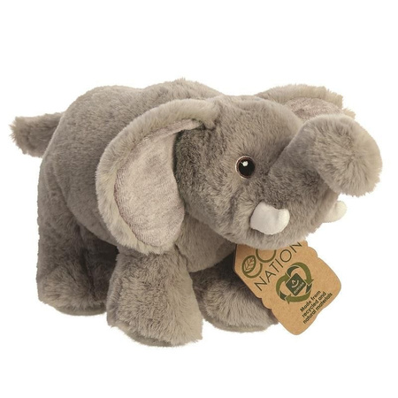 Plush soft toy animal grey olifant 26 cm