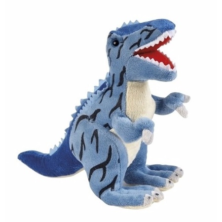 Set of 2x soft toys dino's T-rex and Brachiosaurus