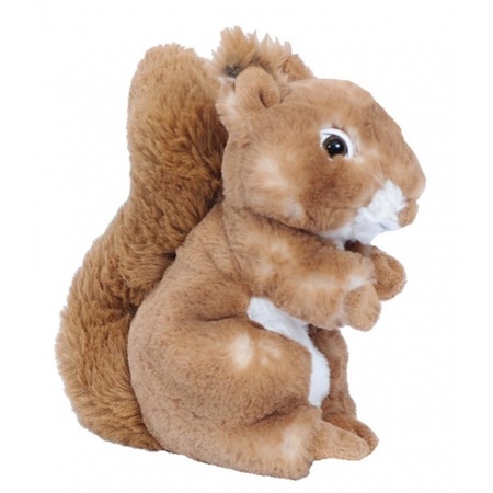 Bruin eekhoorn knuffel van 20 cm