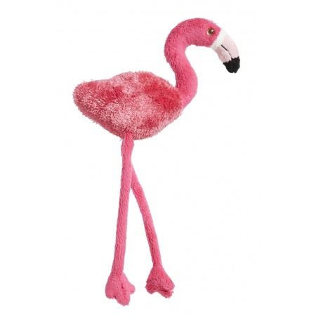 Plush flamingo magnet pink 23 cm