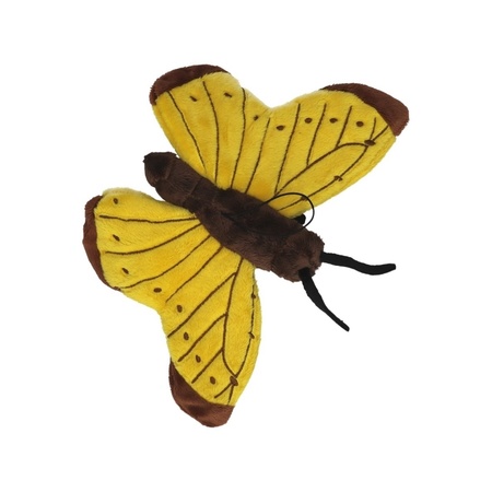 Set of 3x soft toy animals butterflies 21 cm