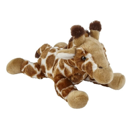 Plush brown giraffe cuddle toy 25 cm