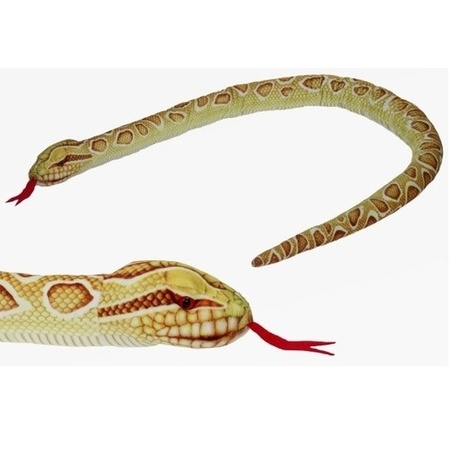 Plush spotted golden python cuddle toy 150 cm