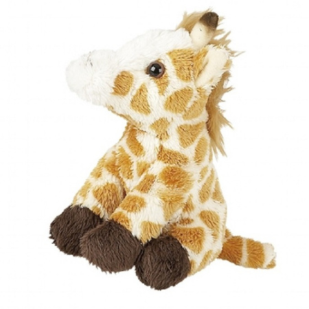 Pluche sleutelhanger giraffe knuffel speelgoed 10 cm