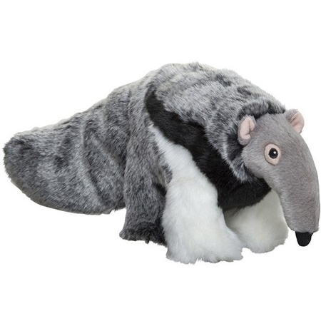 Plush grey anteater cuddle toy 40 cm