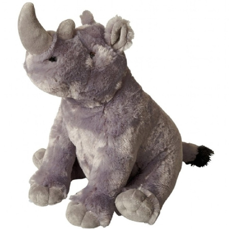 Plush grey rhino cuddle toy 30 cm