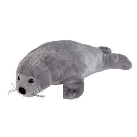 Plush grey seal cuddle toy 30 cm