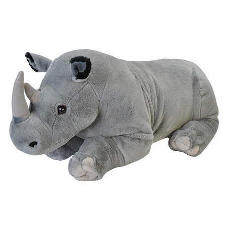 Plush rhino cuddle/soft toy 76 cm