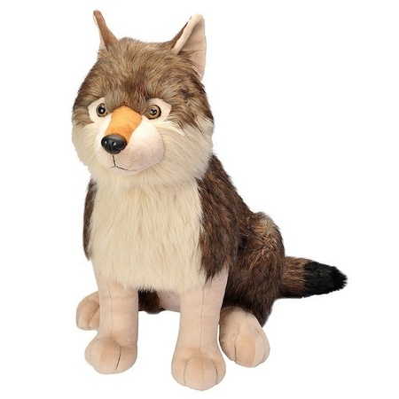 Plush wolf cuddle/soft toy 70 cm