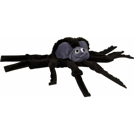 Plush hand puppet spider 22 cm