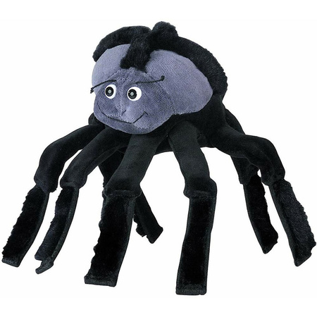 Plush hand puppet spider 22 cm