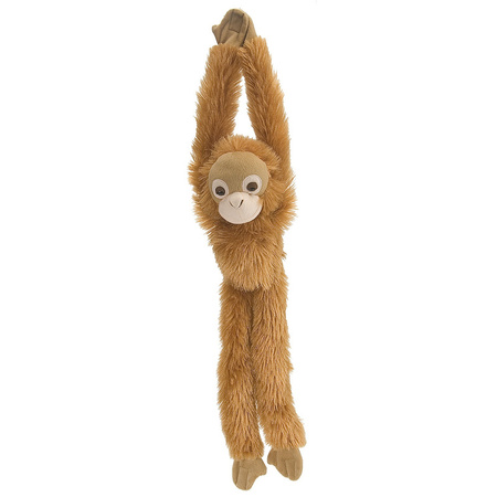 Plush brown hanging Orang Utan monkey cuddle toy 51 cm