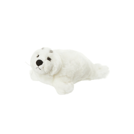 Plush soft toy white seal 16 cm