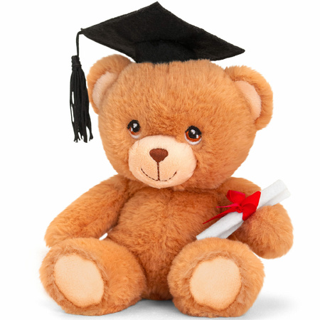 Plush graduation bear - 15 cm