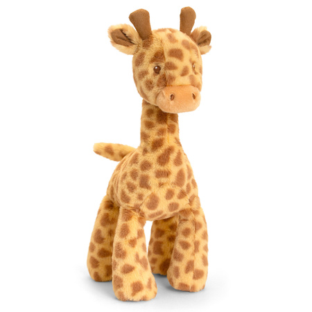 Pluche knuffel dieren Giraffes familie setje 14 en 25 cm