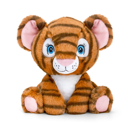 Keel Toys - Pluche knuffel dieren vriendjes set tijger en olifant 25 cm