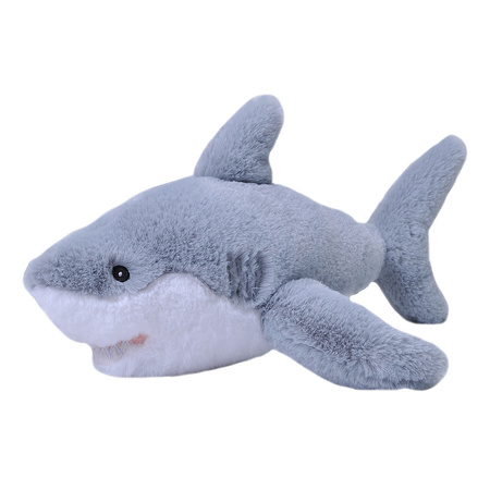 Soft toy animals white shark 30 cm