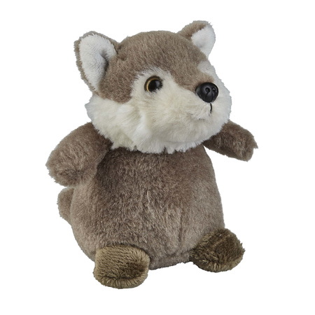 Soft toy animals Grey wolf 12 cm