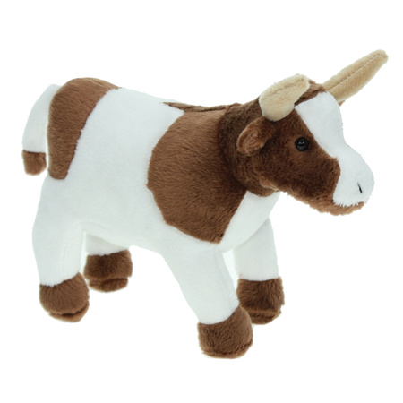 Soft toy animals Cow brown/white 23 cm