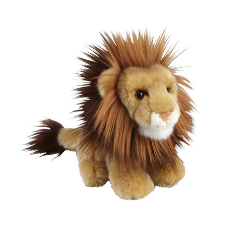 Soft toy animals set lion and elephant 18 cm