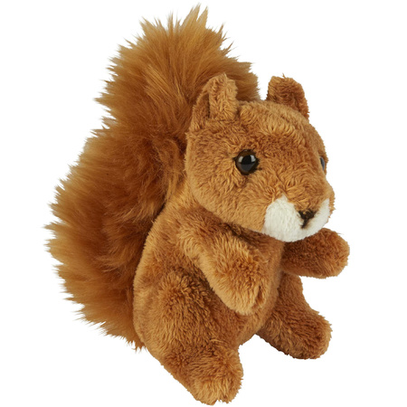 Forrest animals soft toys 2x - Deer and Squirrel 15 cm