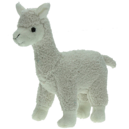 Soft toy animals white Alpaca 20 cm