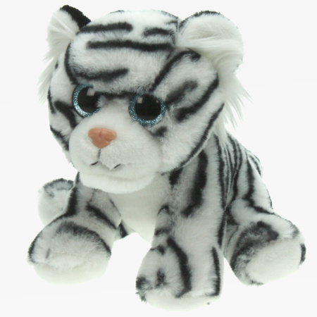 Soft toy animals white Tiger 25 cm