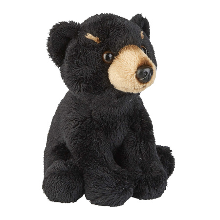 Soft toy animals black bear 15 cm