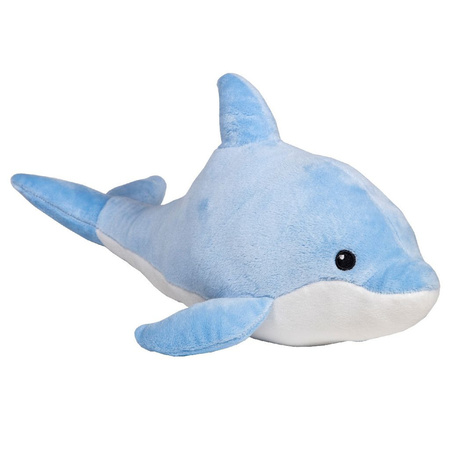 Pluche knuffel dolfijn blauw 40 cm