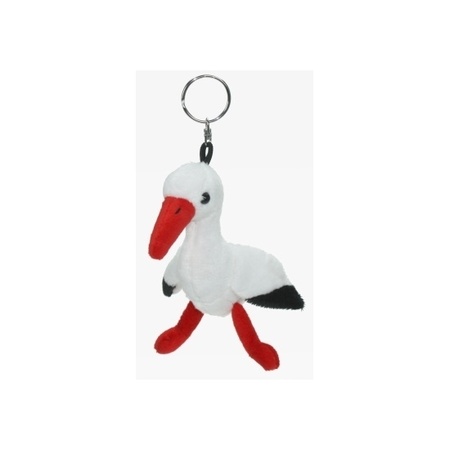 Plush stork keychain 13 cm