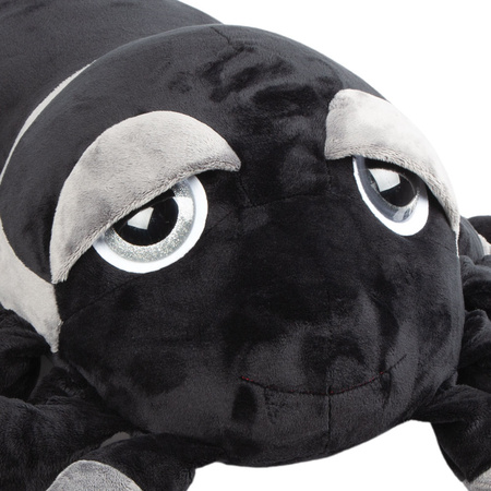 Plush soft toy spider - tarantula - black/grey - 82 cm - with big eyes - XXL-size