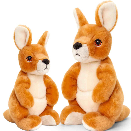 Soft toy cuddle Wallaby Kangaroo family 20 and 27 cm