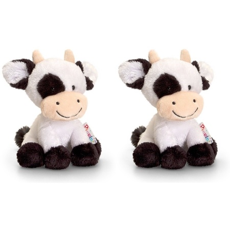 Plush cow cuddle toys sisters Berta and Clara 14 cm
