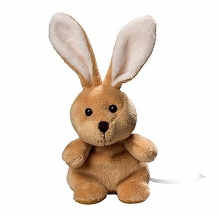 Plush rabbit/hare cuddly toy 195 cm with a writeable label