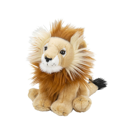 Plush soft toy male lion 22 cm