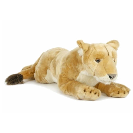 Plush lying lioness 71 cm
