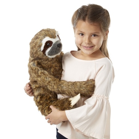 Plush sloth cuddle toy 37 cm