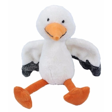 Plush stork cuddle toy 20 cm