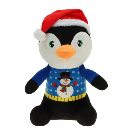 Plush christmas penguin toy 30 cm