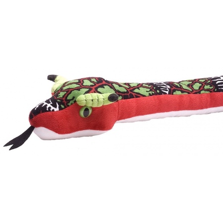 Plush toy red snake 137 cm
