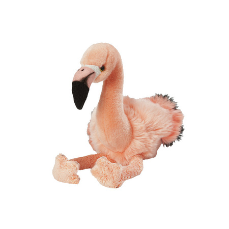 Plush soft toy animal pink flamingo 30 cm