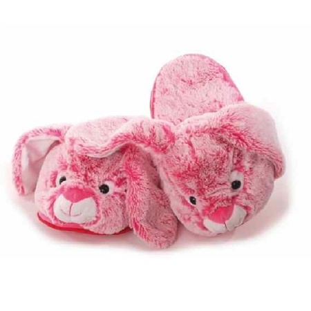 Animals pink bunny/rabbit/hare slippers for women