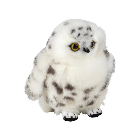 Plush soft toy animal snowy Owl bird 18 cm